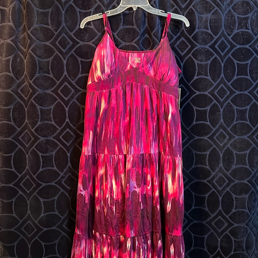 a.n.a. Tie dye maxi dress